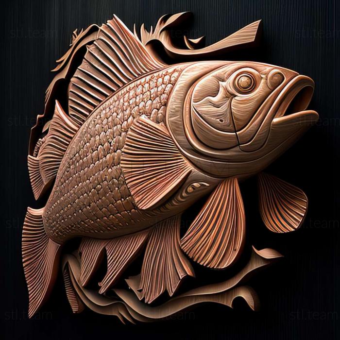 3D model Pecoltii fish (STL)